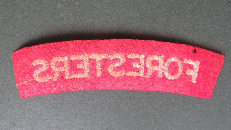 British Army Late WW2 Sherwood Foresters (Nottinghamshire and Derbyshire Regiment) Shoulder Title