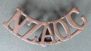 New Zealand Army WW1 'New Zealand Army Ordnance Corps' Shoulder Title