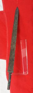 Archaic Chinese Warrior's Bronze Sword, Around 2500 Years Old,  From the Zhou Dynasty to the Qin Dynasty, Including the Period of the Great Military Doctrine 'The Art of War' by General Sun-Tzu