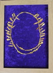 A Magnificent Ancient Greek Wreath of Victory, A Crown of Hammered Gold. From the Era of Alexander The Great. Circa 300 BC.  Now Re-Assembled For Our Display