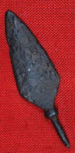A Battle of Agincourt, From the Reign of King Henry Vth, 'Flesh Cutter' Welsh or English Longbowman's Arrowhead, 1415, Battlefield Recovered In the 1820's as A 'Grand Tour Souvenir'