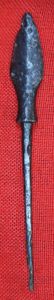 A Superb Condition Relic From the Battle of Agincourt. A Fierce-Some Armour or Helmet Piercing Welsh Longbowman'sTanged Long Arrowhead. Recovered From Azincourt in the 1820's