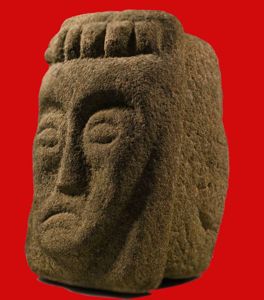 A Simply Outstanding Norman Period Medieval Sculpture Circa 11th Century. A Biblical Portrait Bust From The Old Testament. Likely Removed From a Norman Church or Monastery In the Dissolution of the Monasteries