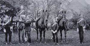 A Most Rare Antique Museum Piece. A Glorious Victorian 'Albert Pattern' Helmet Of The First Hertfordshire Light Horse Volunteers, Formed in 1862. Only 98 Of These Helmets Were Ever Made & And It Is Likely Barely a Handfull Still Survive Intact Today
