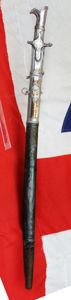 A Rare & Beautiful, French, Napoleonic Wars Era, Consular Guard, Then, Imperial Guard, Silver Mounted Sword. A 'Sabre d'Officier Superieur a Monture a L'Orientale', With French Napoleonic Nationale Maker Inscription, Coulaux et Cie, Circa 1801
