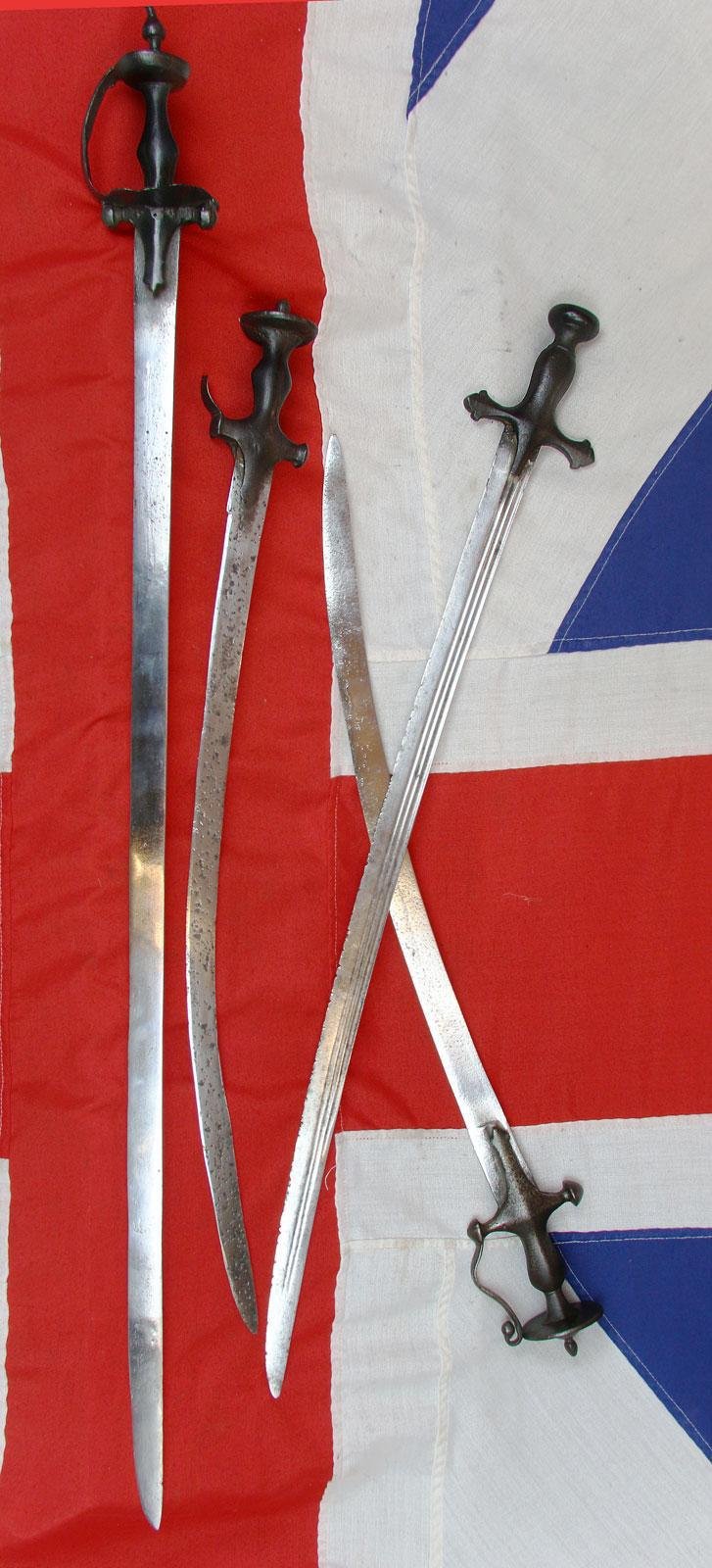 Historical 17th-18th Century Indian Tulwar Sword From the Siege and Relief Of Lucknow. Battle Trophy of Irish Captain Of the 32nd Foot, Capt. H.G.Browne From a Collection Swords From The Battles & Defence. Sword With Dozens Of Hand To Hand Combat Cuts