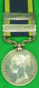 PUNJAB 1849, GOOJERAT & CHILIANWALA, 61st FOOT, DIED AT THE SIEGE OF DELHI 1-9-1857