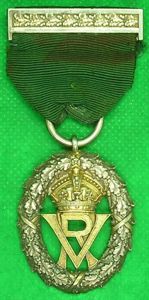 VOLUNTEER OFFICERS DECORATION (VD) HALLMARKED 1892