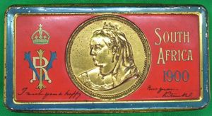 BOER WAR 1900 NEW YEAR GIFT TIN / CHOCOLATE BOX