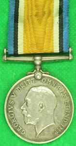 WW1 BRITISH WAR MEDAL R.ENGINEERS / A.S.C OFFICER, IRISH LANDED GENTRY