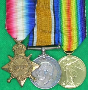 WW1 1914-15 TRIO, 1st BORDER REGIMENT & NIGERIA REGIMENT OFFICER, FROM CORNWALL