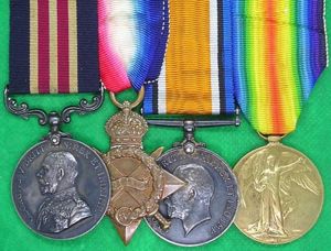 WW1 MILITARY MEDAL (MM) & TRIO, MOTOR MACHINE GUN SERVICE