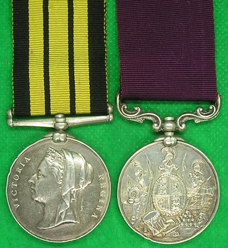 NO BAR ASHANTEE 1873-74 & VICTORIAN LS&GC, R.W.FUSILIERS & N.STAFF.REGT — image 2