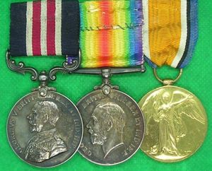 WW1 MILITARY MEDAL & PAIR, 9th YORKSHIRE REGIMENT, K.I.A ITALY 7-9-1918 FROM BEDALE