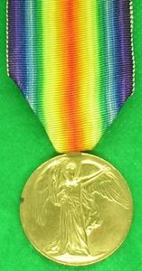 WW1 VICTORY MEDAL, FEMALE RECIPIENT V.A.D