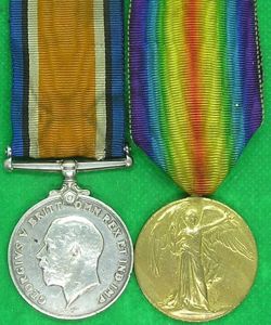 WW1 PAIR, 15th DURHAM LIGHT INFANTRY FROM SALTWELL