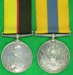 SUDAN PAIR, 1st NORTH STAFFORDSHIRE REGIMENT