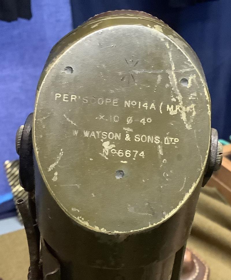 WWII BRITISH 14A PERISCOPE IN LEATHER CARRY CASE — image 3