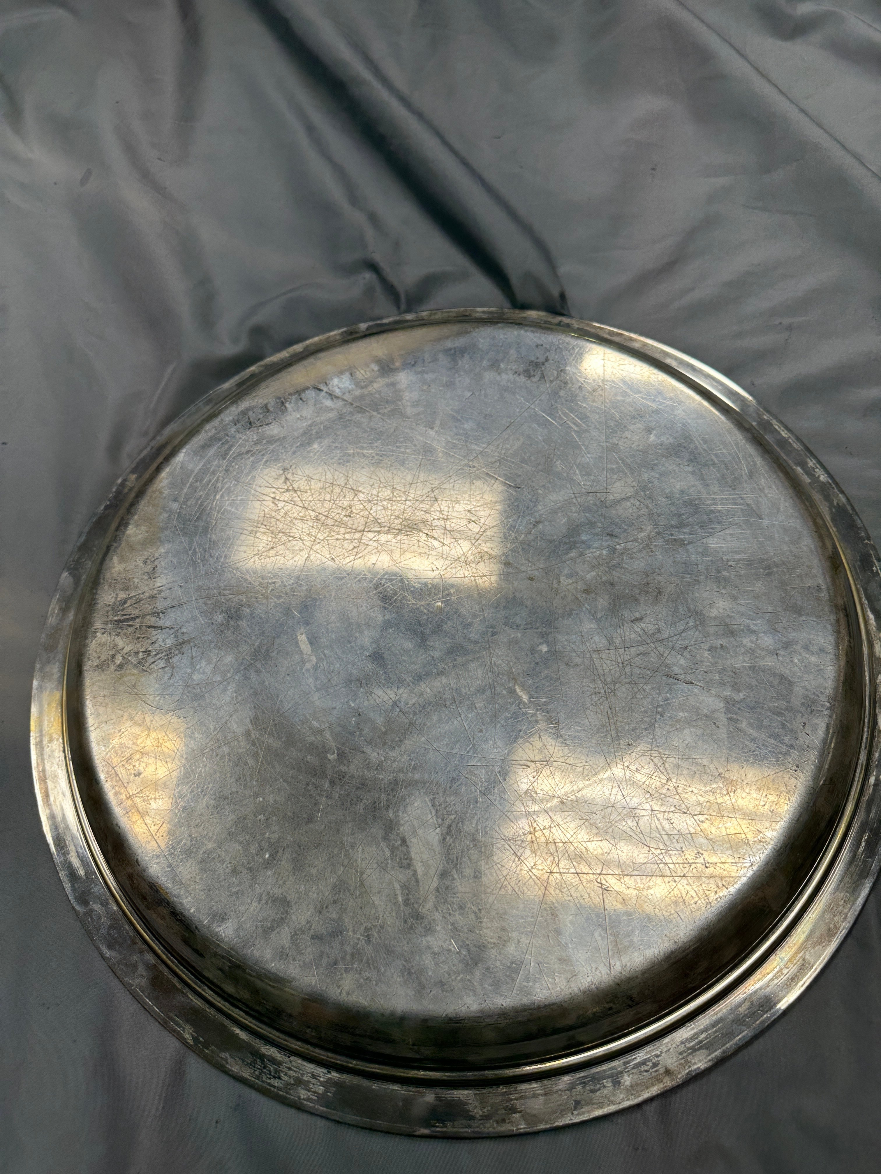 SADDAM HUSSEINS PALACE CRISTOFLE SILVER PLATTER — image 2