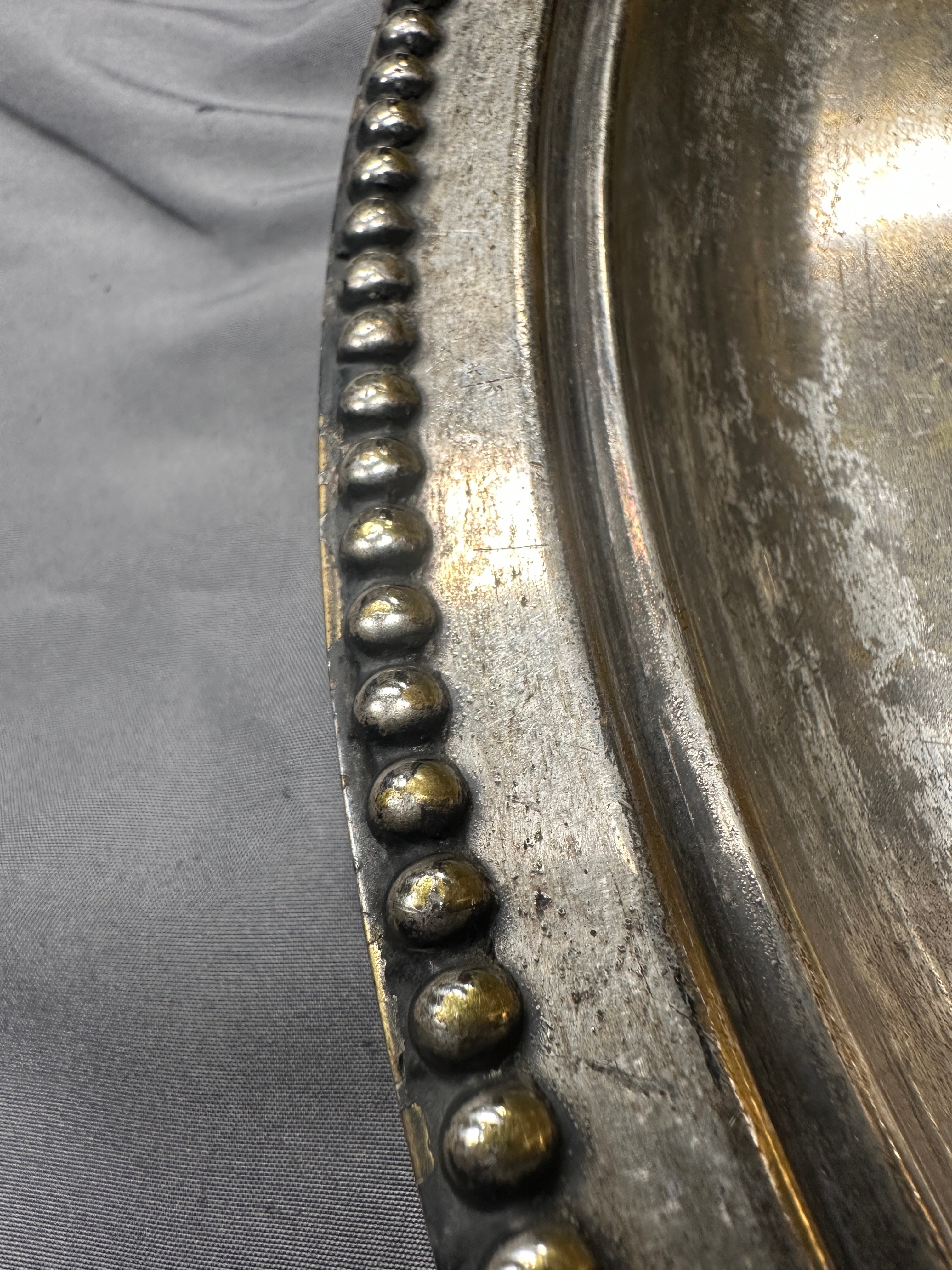 SADDAM HUSSEINS PALACE CRISTOFLE SILVER PLATTER — image 3