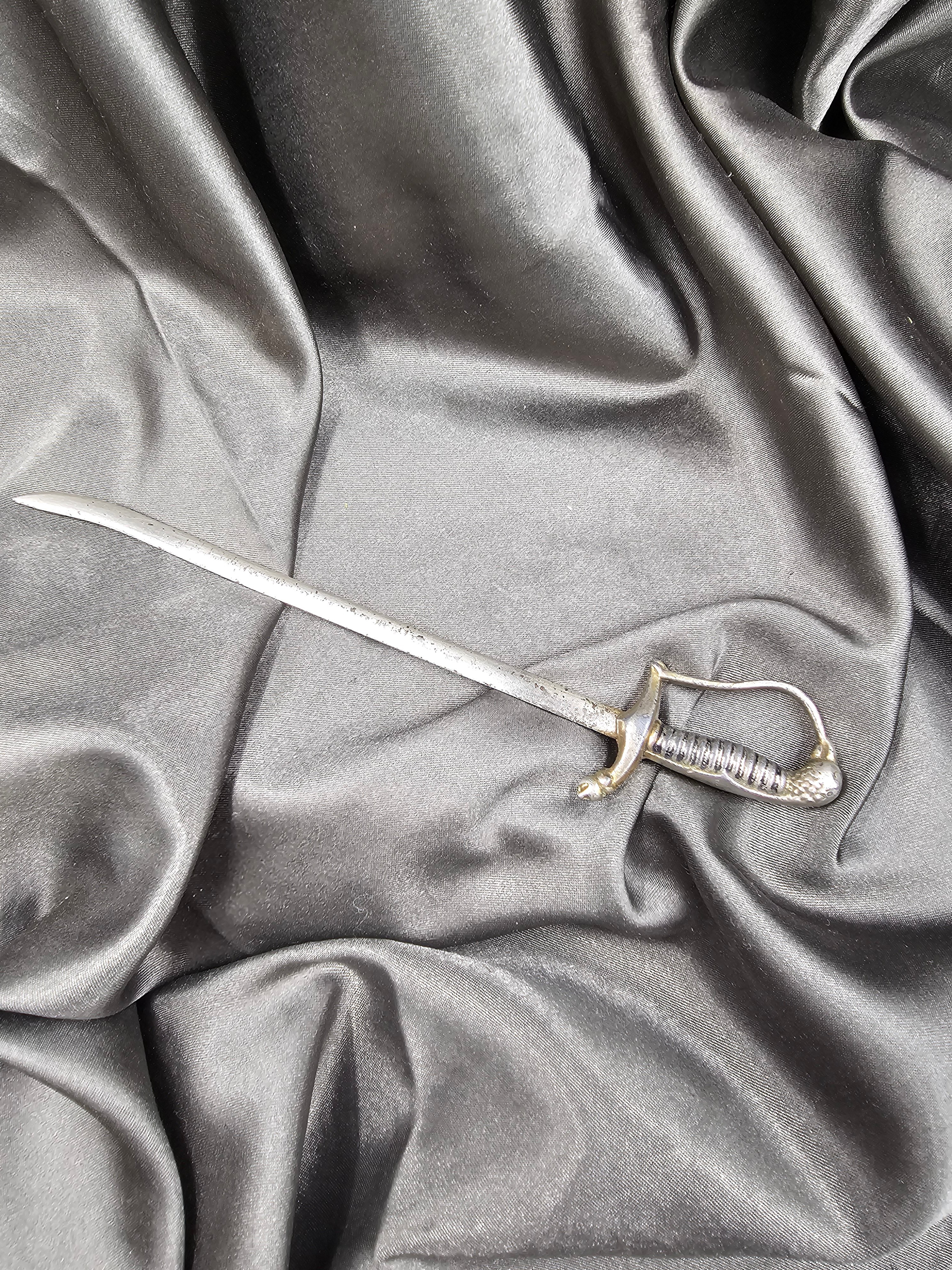 ANTIQUE GERMAN LETTER OPENER MINIATURE SWORD — image 3