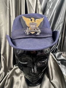 WWII US SPARS COAST GUARD OFFICER HAT 22