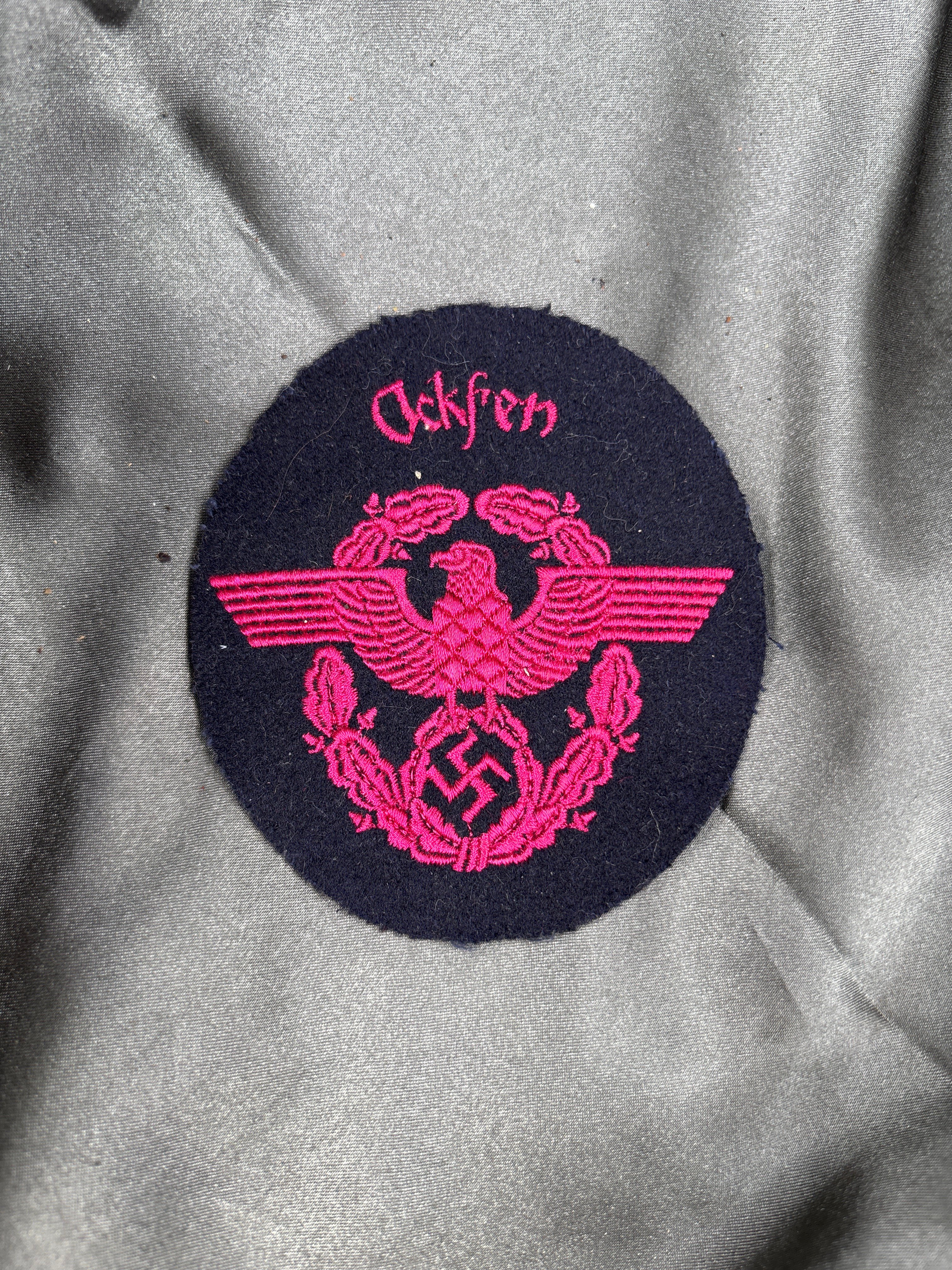 WWII GERMAN FIRE POLICE SLEEVE PATCH