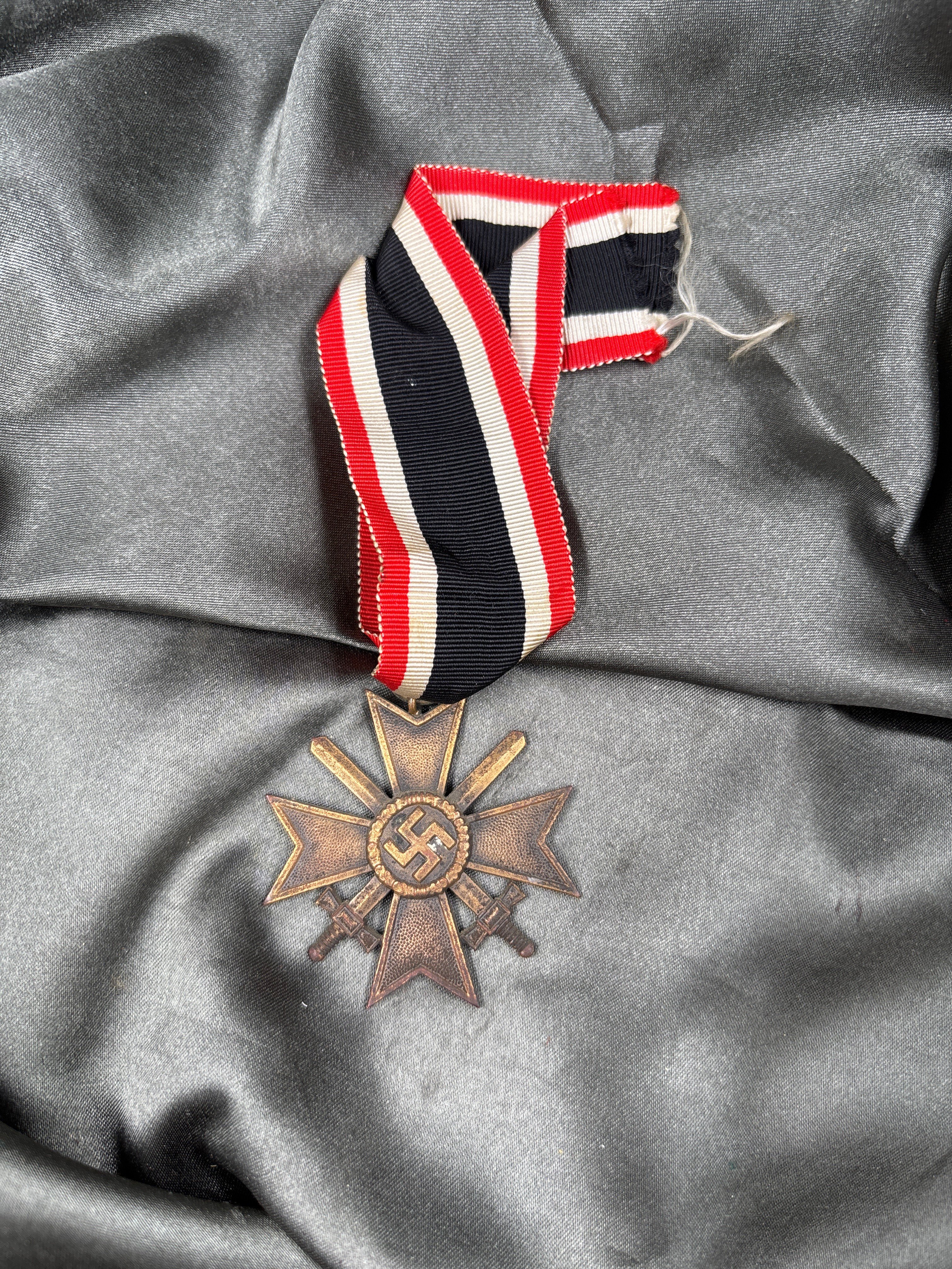 WWII GERMAN KVK MERIT MEDAL WITH SWORDS — image 2