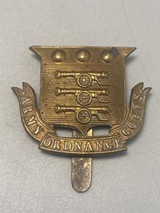 WW1 Army Ordnance Corps Cap Badge