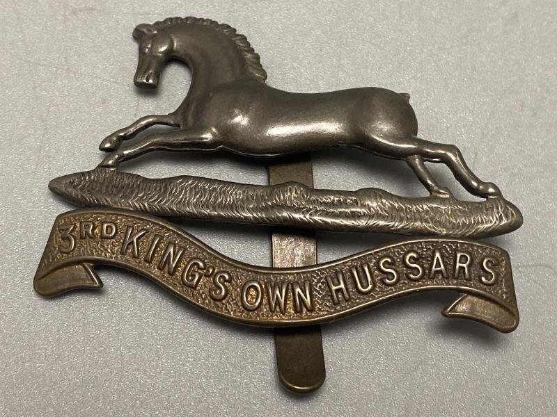 WW1 Period 3rd Kings Own Hussars Cap Badge