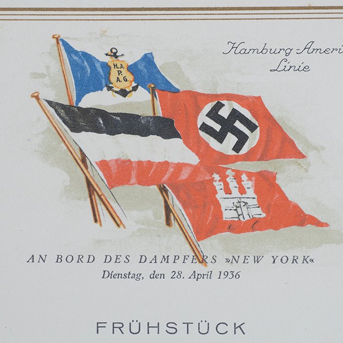 HSS46 Printed daily menu for the Steamship New York dated 28 April 1936 — image 3