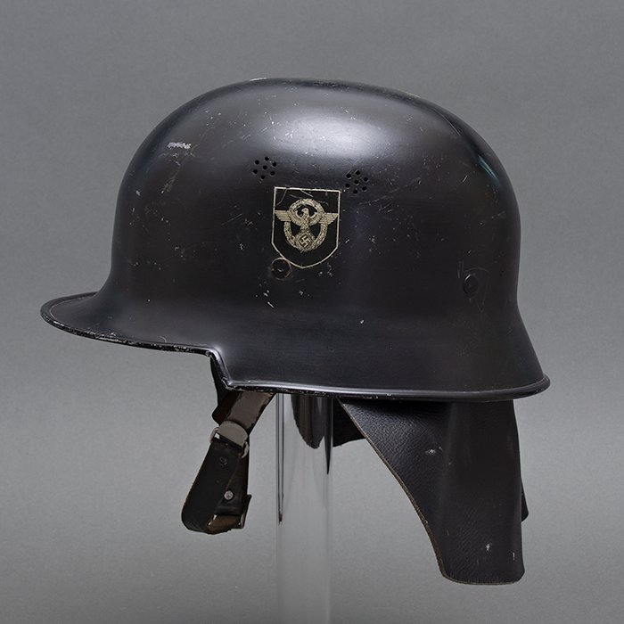 JDE132 Lightweight Feuerschutzpolizei double decal helmet