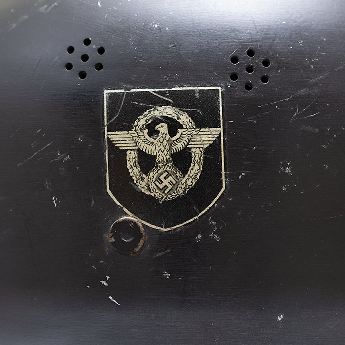 JDE132 Lightweight Feuerschutzpolizei double decal helmet — image 3