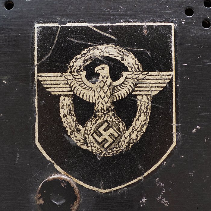 JDE132 Lightweight Feuerschutzpolizei double decal helmet — image 4