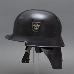 JDE132 Lightweight Feuerschutzpolizei double decal helmet
