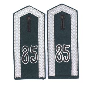 TGA9 Matched pair of pre war Feldbluse shoulder straps for a Heer Unteroffizier in Gebirgs-Pionier-Bataillon 85