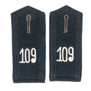 GAA36 Matched pair of prewar Feldbluse style slip on shoulder straps for a Heer Infanterie EM