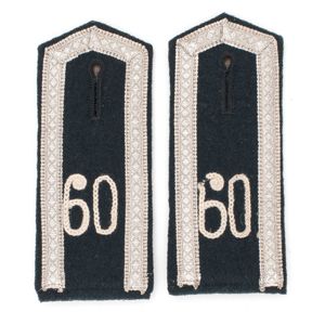 GAA22 Matched pair of prewar Feldbluse style slip on shoulder straps for a Heer Infanterie Unteroffizier