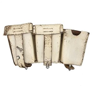 WJA24 Single white LSSAH marked K98k ammunition pouch