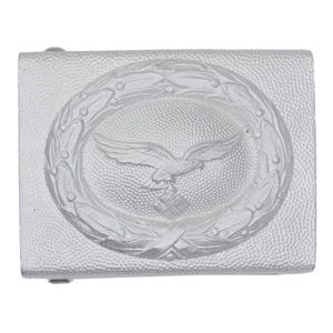 HES195 Pre war two piece aluminum Luftwaffe EM belt buckle