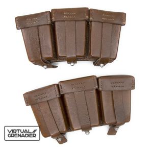 SHR27 Matched pair of pre war Heer 98k cartridge pouches