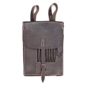 41A1R Unused black leather map case