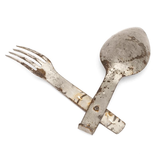 1A2Q Steel folding eating utensil set — image 4