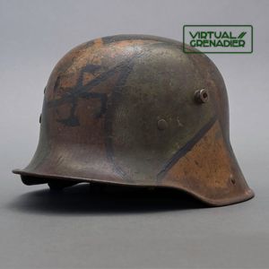 SHM4 Interesting M16 tri color camouflaged helmet with potential Freikorps insignia