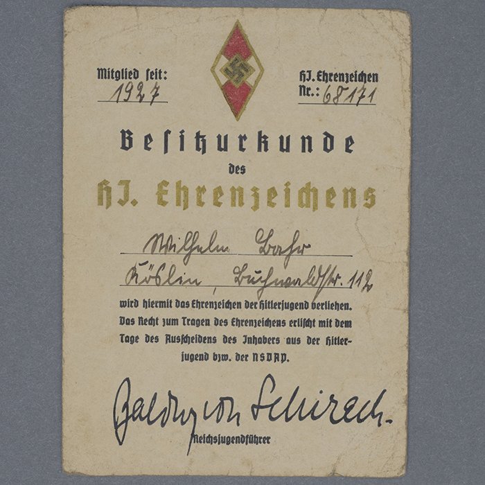 TIP25 Awards, Badges and Membership Documents pertaining to an NSKK-Hauptsturmführer and recipient of the Golden NSDAP Honor Badge — image 22