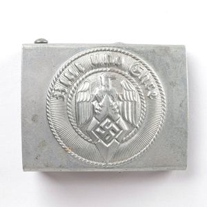 DM137 Unused Hitlerjugend buckle with crank catch and paper tag
