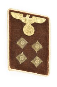 FSA09 Single collar tab for NSDAP Reich Gemeinschaftsleiter