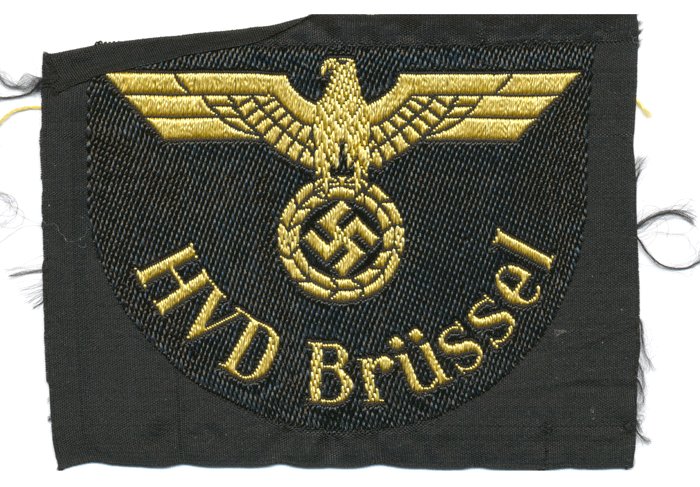 JT002 Two Deutsches Reichsbahn woven eagles HVD Brüssel