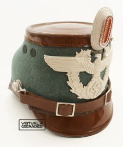 Robt. Lubstein made enlisted gendarmerie police shako