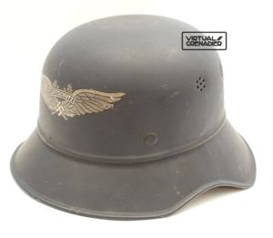 Luftschutz beaded gladiator style helmet